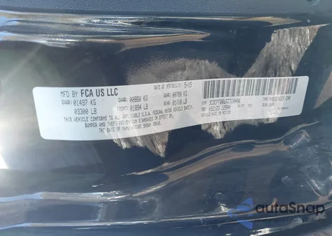 2015 Fiat 500 Sport z USA, uszkodzony, nr VIN 3C3CFFBR1FT710406